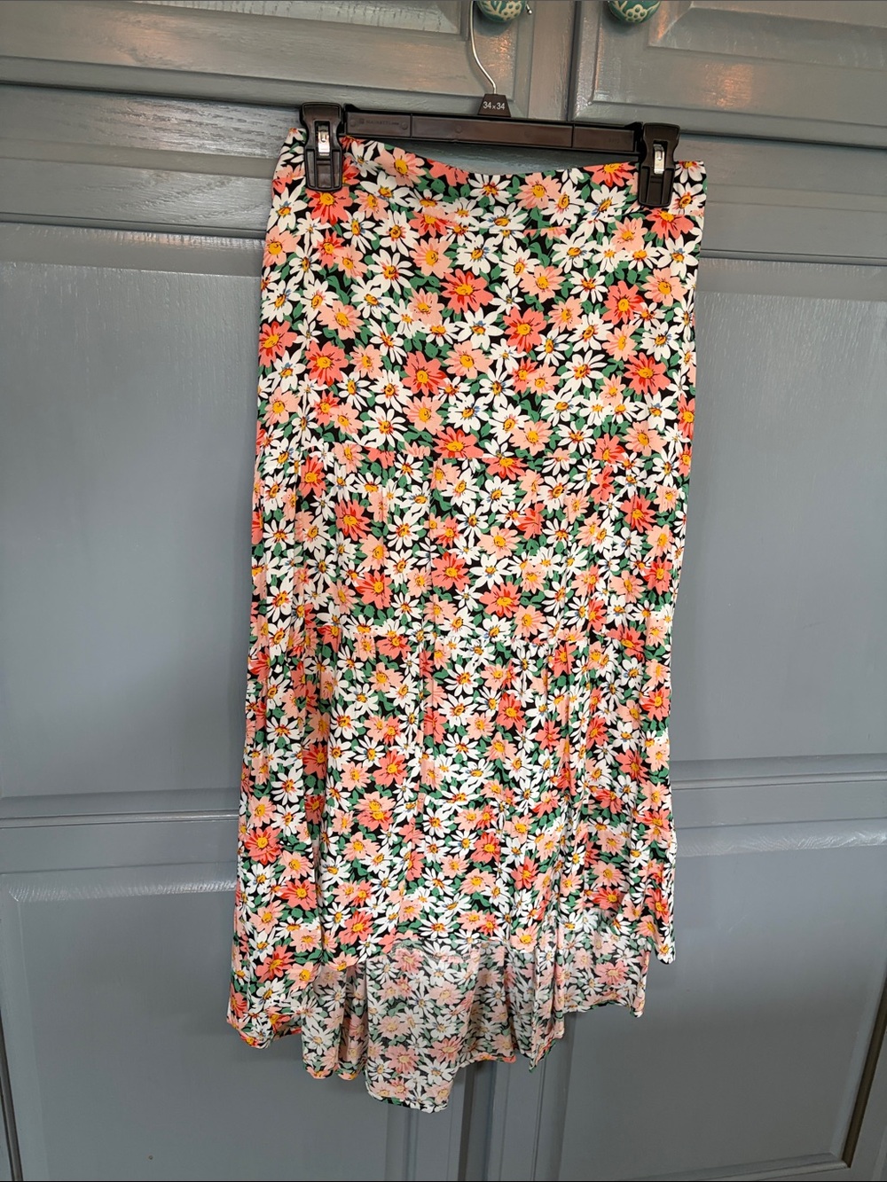 Floral Tiered Maxi Skirt - Multi Floral Print